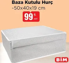 BAZA KUTULU HURÇ 50X40X19 CM